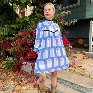 NWT Nooworks Stevie Dress in Grumpy Cat